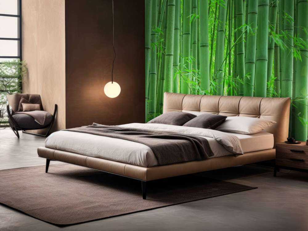 Gros plan sur une forêt de bambous