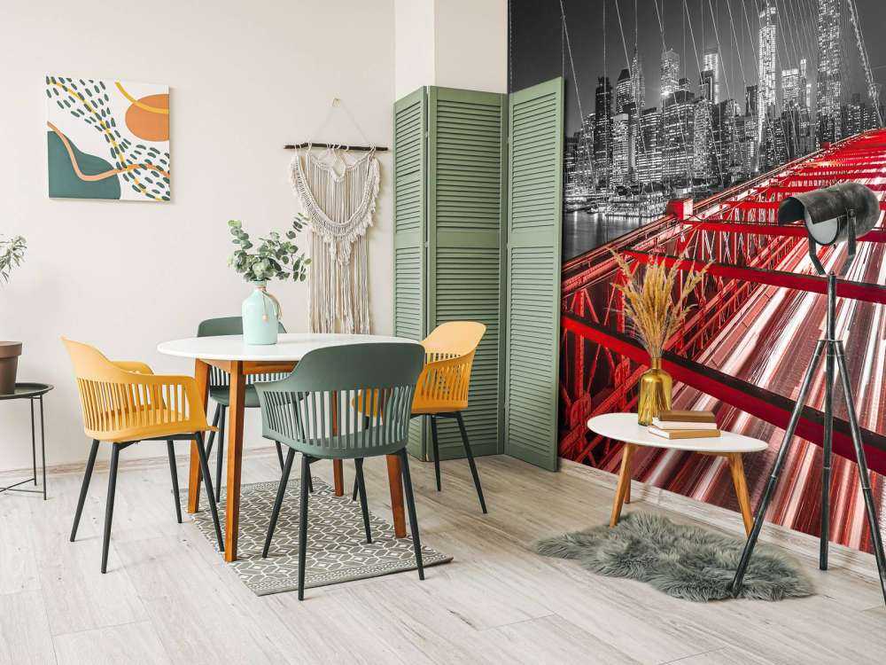 Pont de Brooklyn rouge