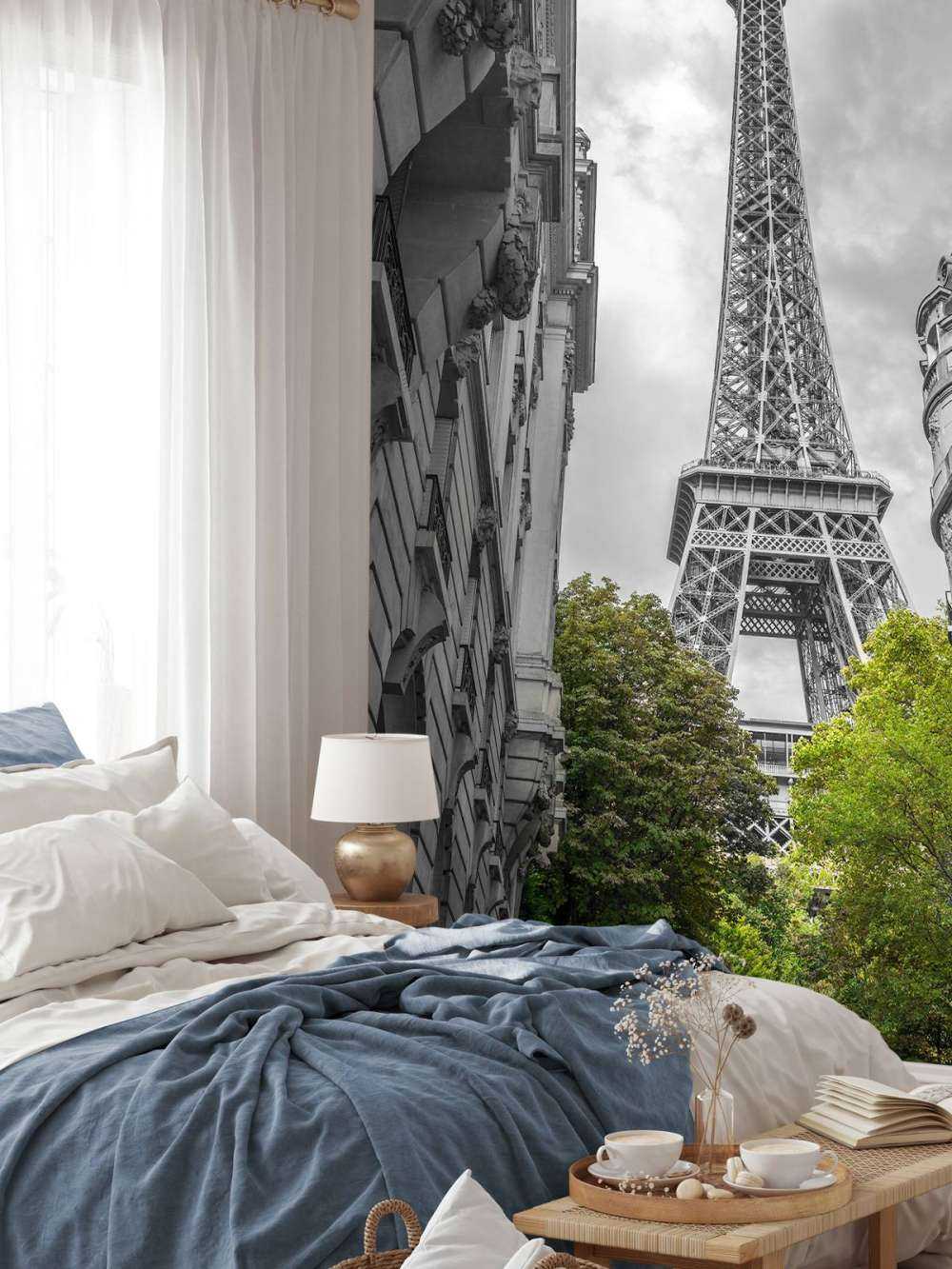 Tour Eiffel noir et blanc