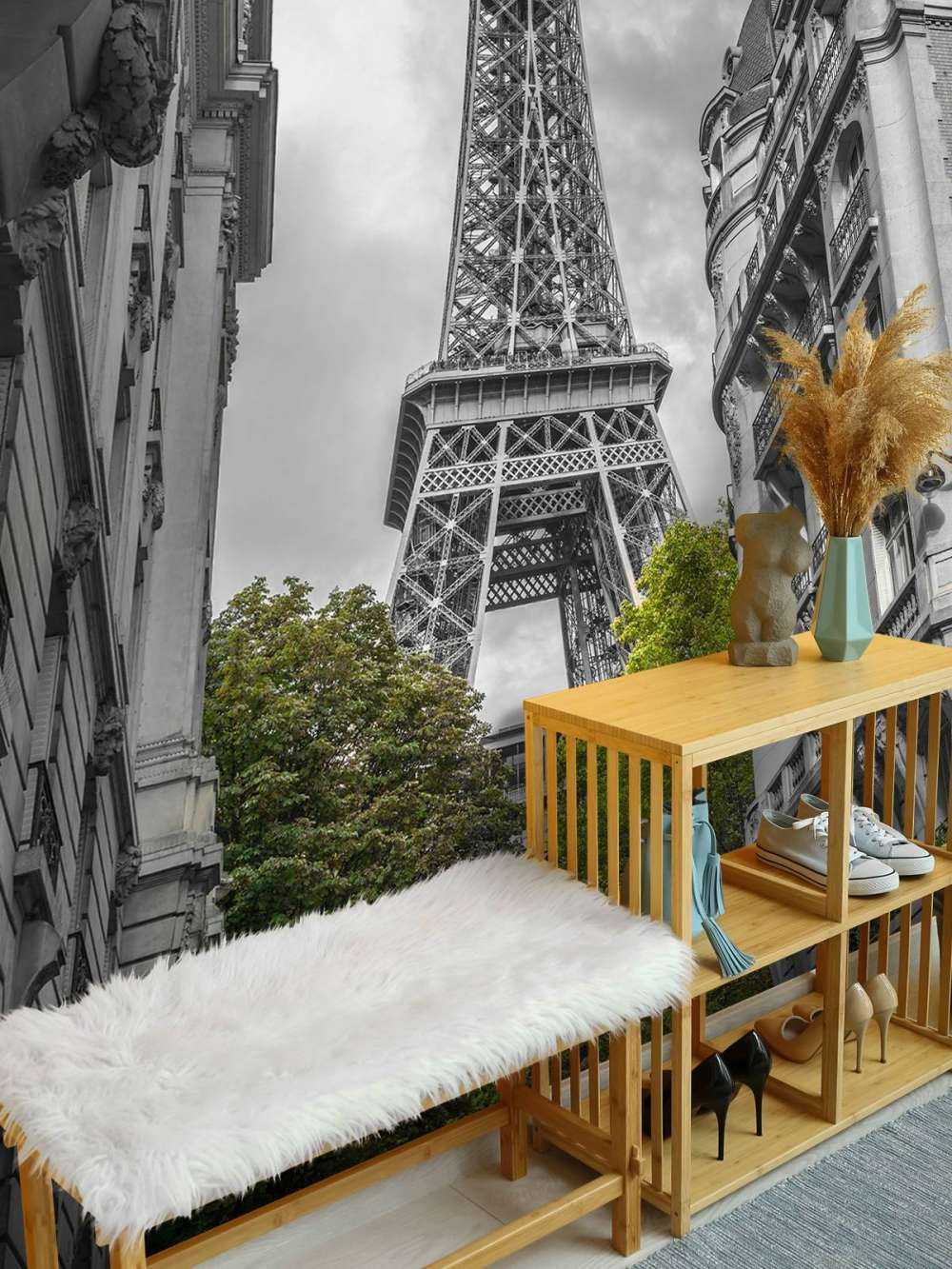 Tour Eiffel noir et blanc