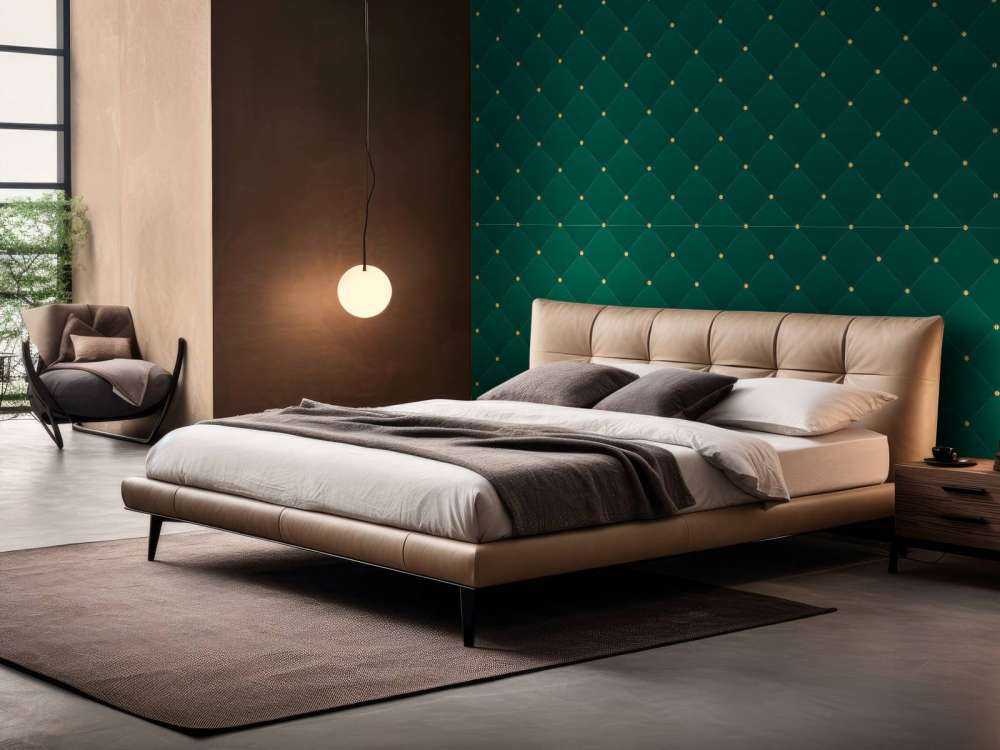 Motif chesterfield vert foncé