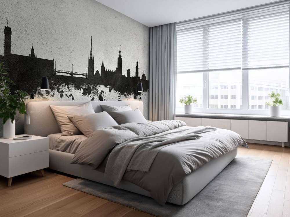 Aquarelle skyline, Stockholm