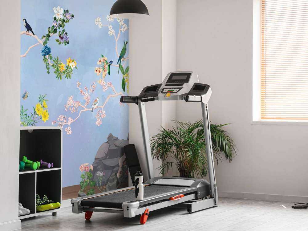 Oiseaux dans le jardin Panorama bleu