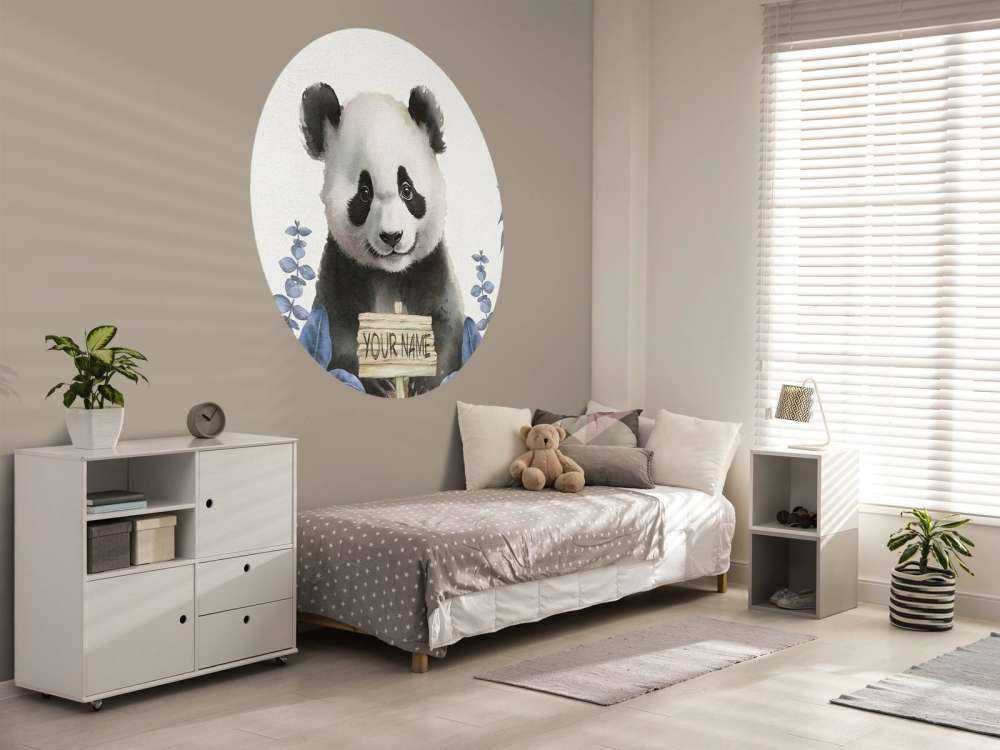 Bébé panda dans la jungle bleue