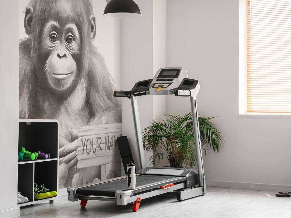 Bébé orang-outan dans la jungle beige