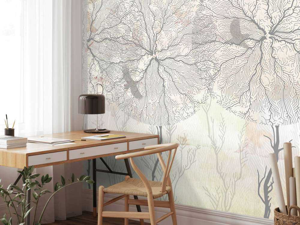 Graphic Trees - Yellow