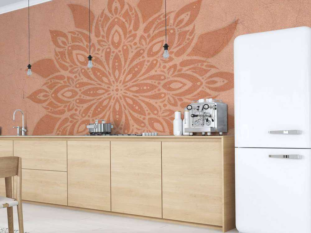 Mandala de terre fleuri