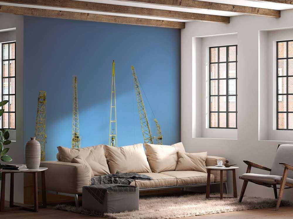 Grues dans le port d'Anvers