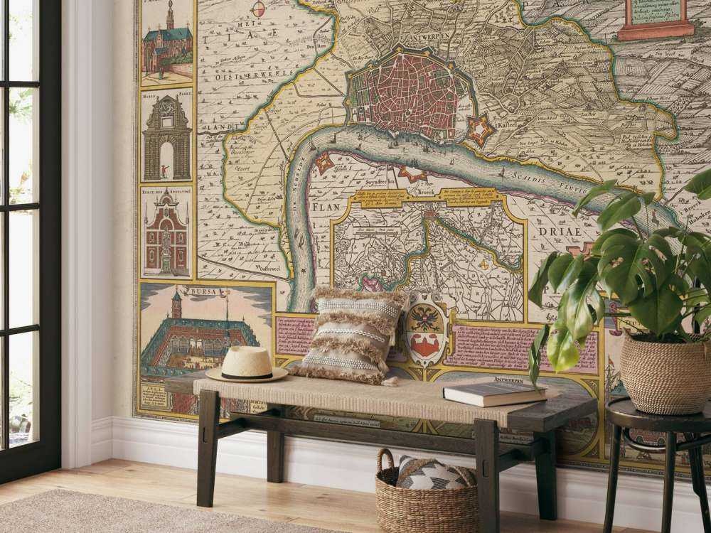 Plan de la ville d'Anvers et de ses environs