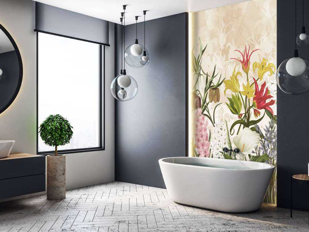 Fleurs de Printemps - Beige Miel Chaud