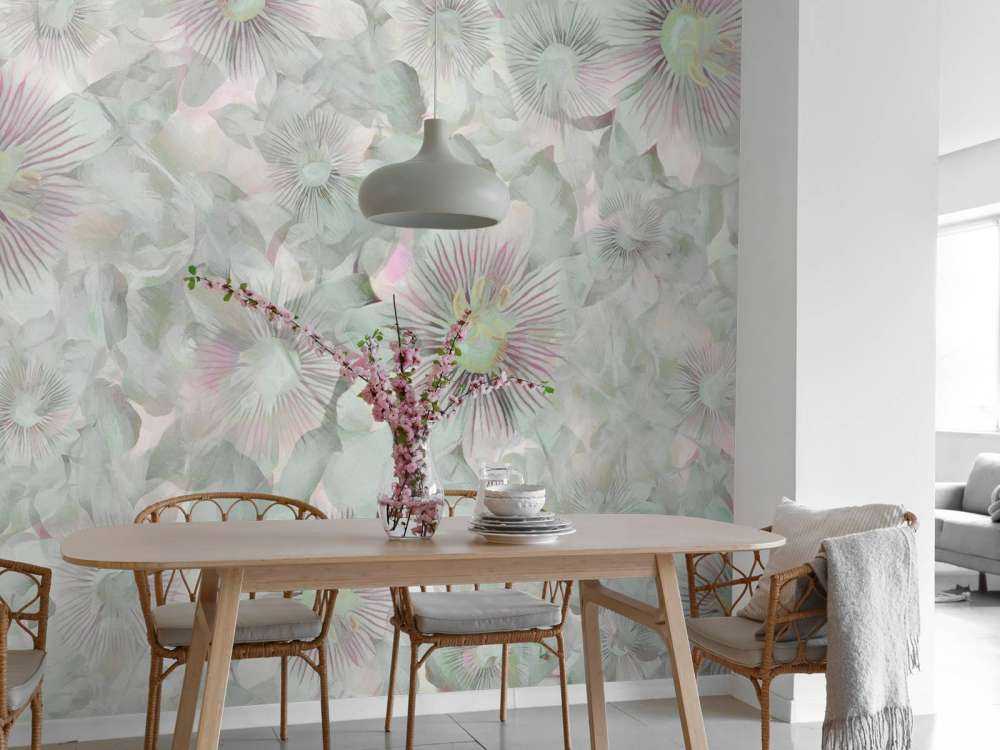 Élégance Botanique Aquarelle Rose Pâle