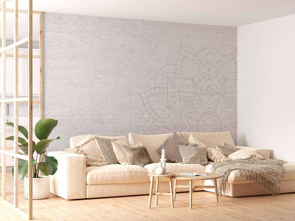 Mandala géométrique subtil