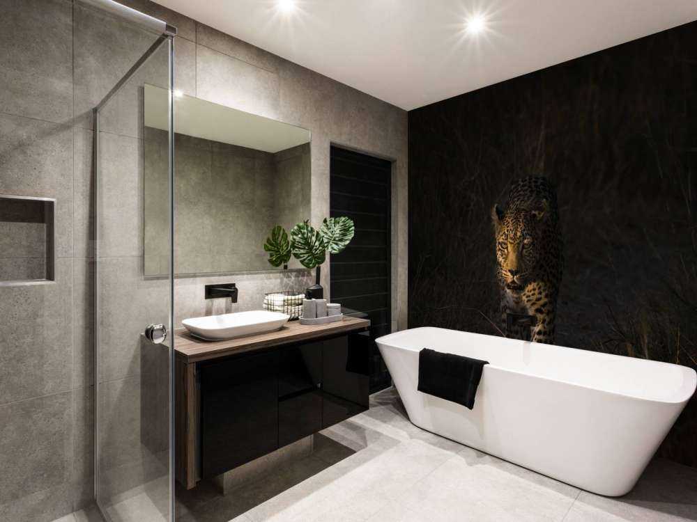 Léopard au coucher de soleil