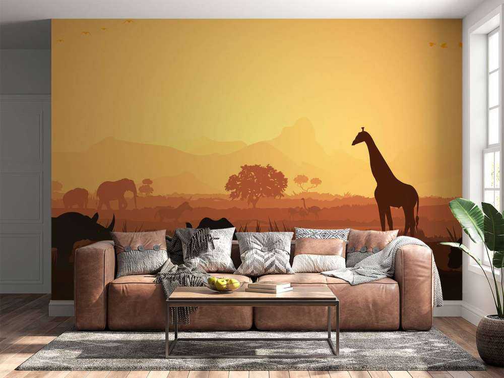 Les animaux sauvages dans la savane