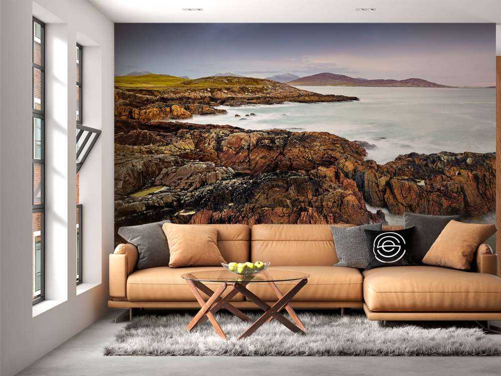 Rivage avec des rochers