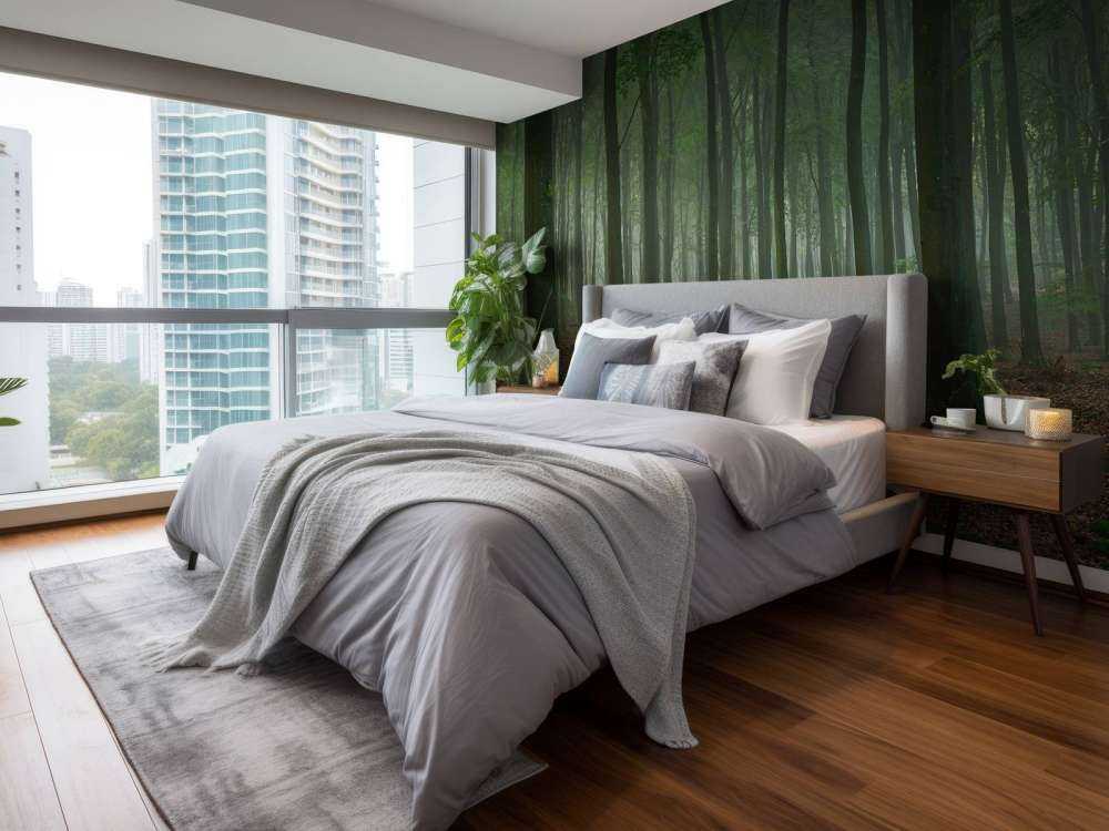 Brouillard dans la forêt