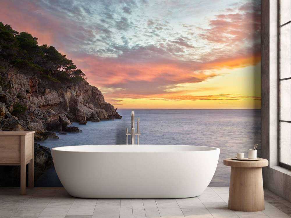 Coucher de soleil coloré