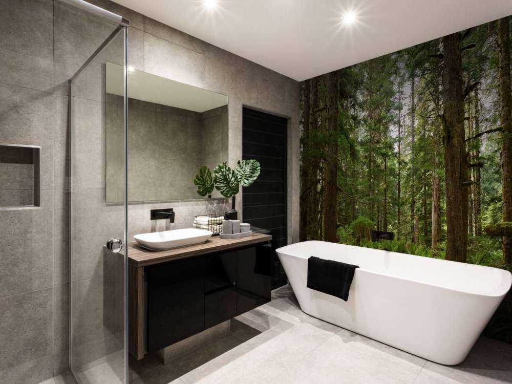 Forêt verte sauvage