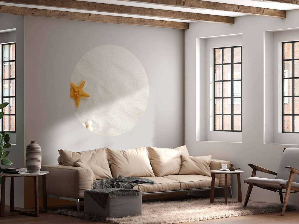 Étoile de mer sur sable blanc