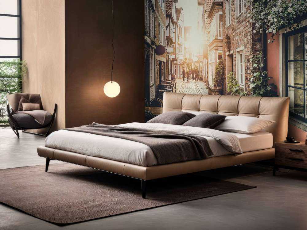 Coucher de soleil dans une vieille rue