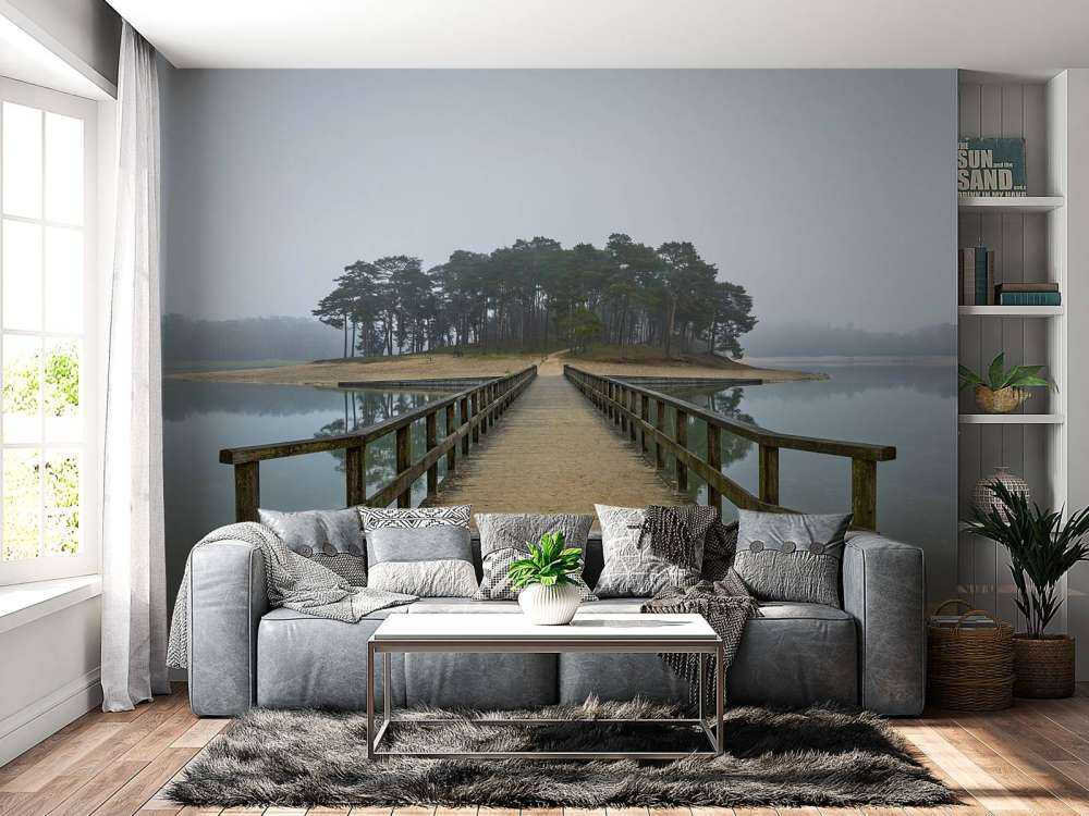 Une île dans le brouillard