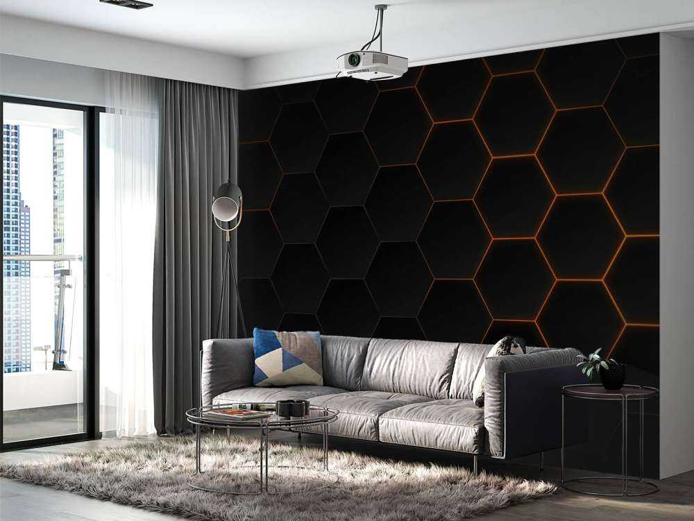 Hexagones abstraits