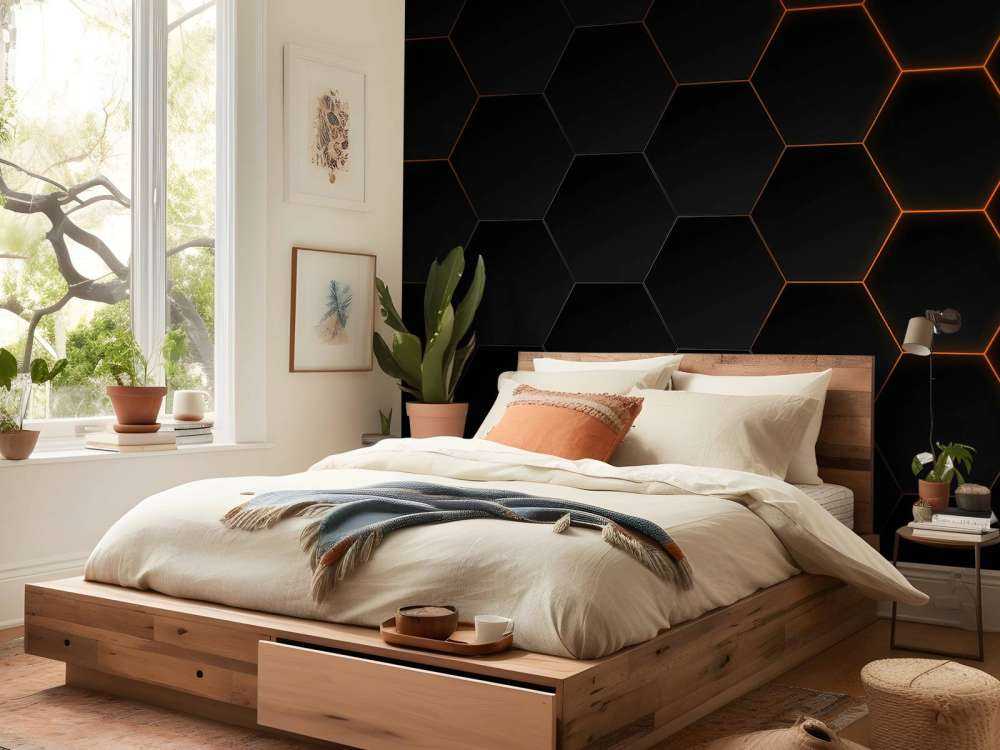 Hexagones abstraits