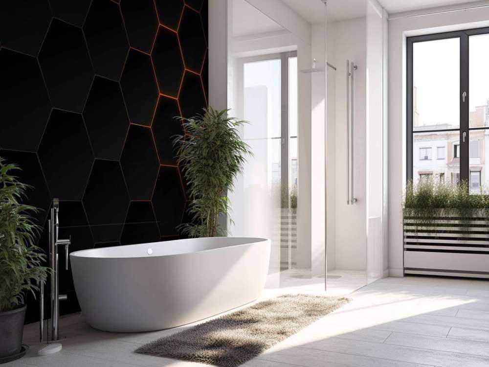 Hexagones abstraits
