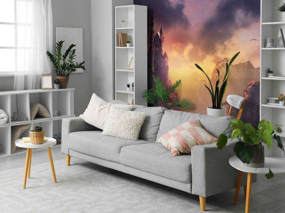 Château au coucher du soleil