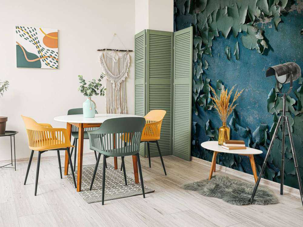 Peinture murale vieillie