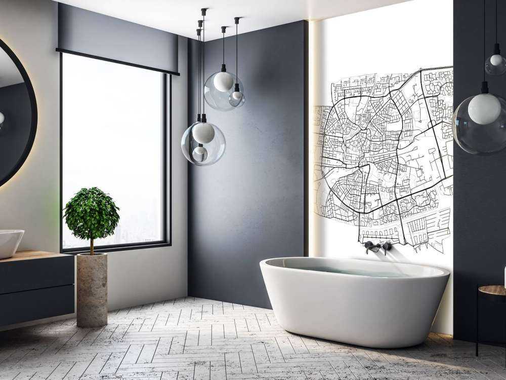 Carte de Leeuwarden, blanc