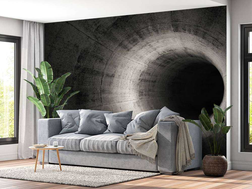 Tunnel 3D en béton
