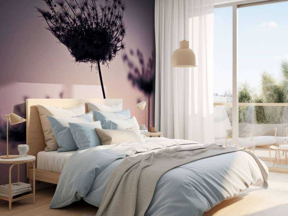 Silhouette de fleurs