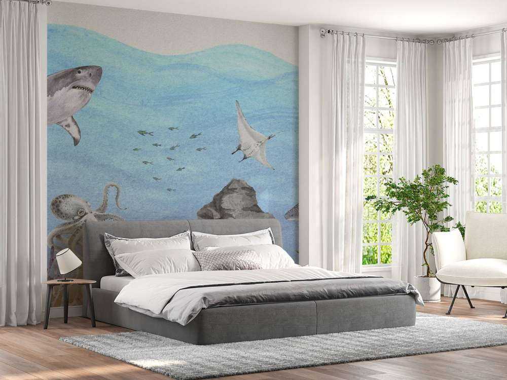 Le monde sous-marin avec les requins