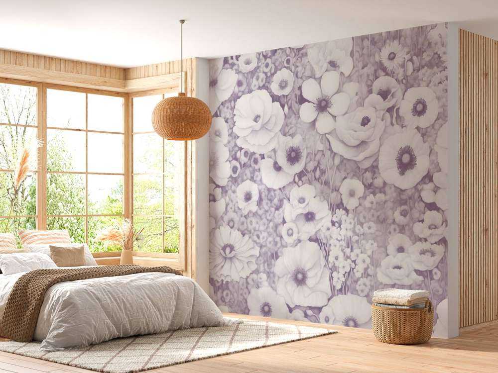 Conte de coquelicot monochrome rose