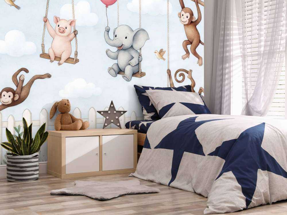 Amis des animaux dans le jardin d'enfants