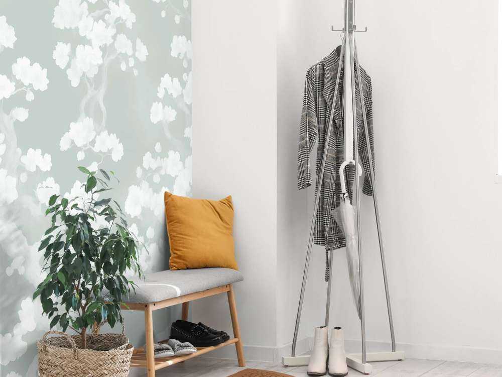 Forêt merveilleusement fleurie - vert menthe