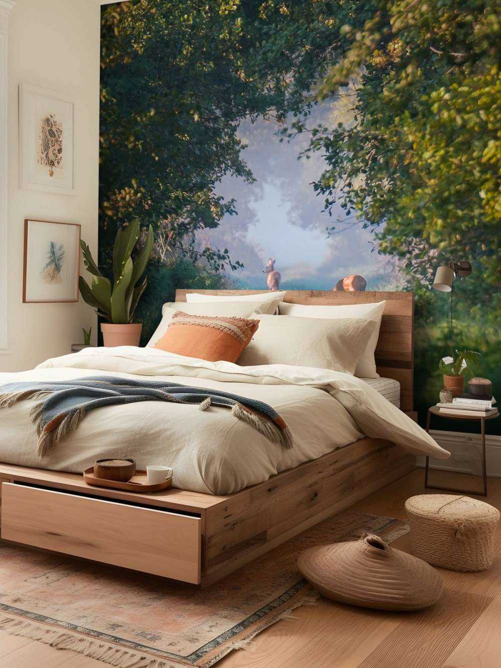 Animaux sauvages dans la lumière du matin