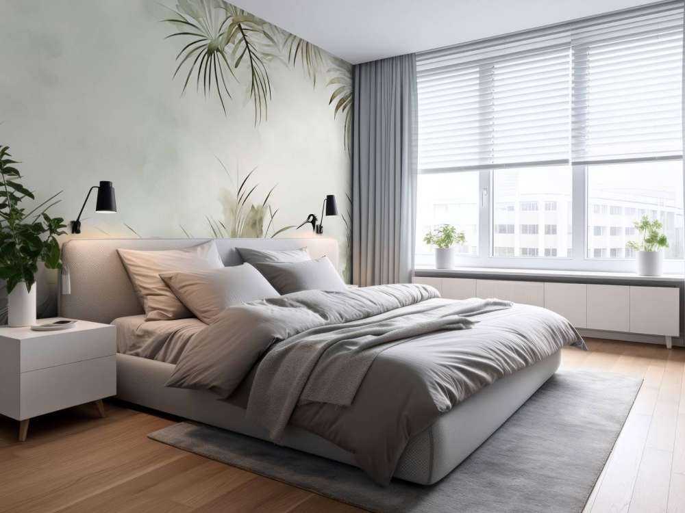 Grues dans le champ vert