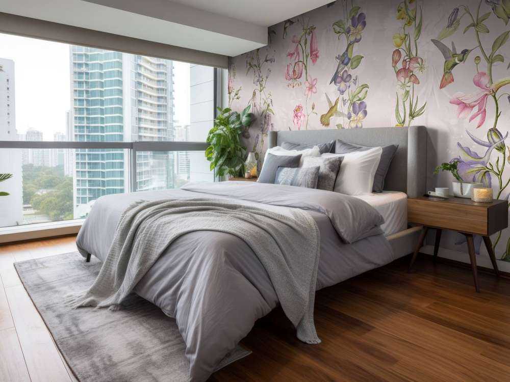 Fleurs de pré et de jardin roses