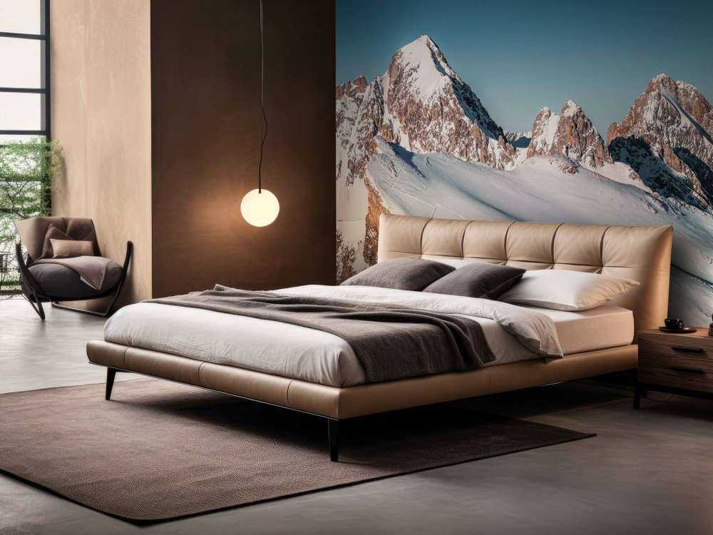 Lumière de lune sur les sommets enneigés des Alpes