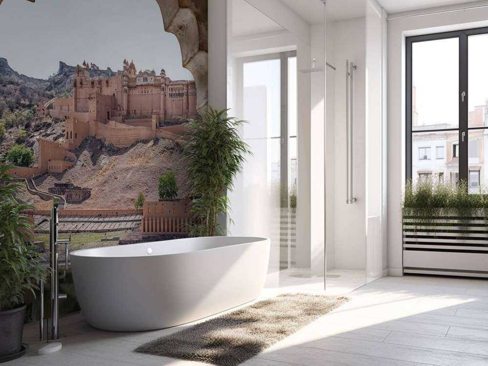 Fort désertique avec des arcs royaux