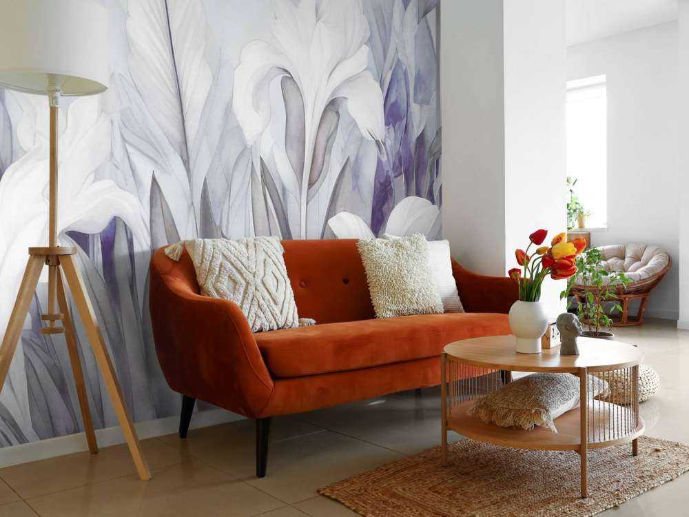 Iris au lever du soleil violet