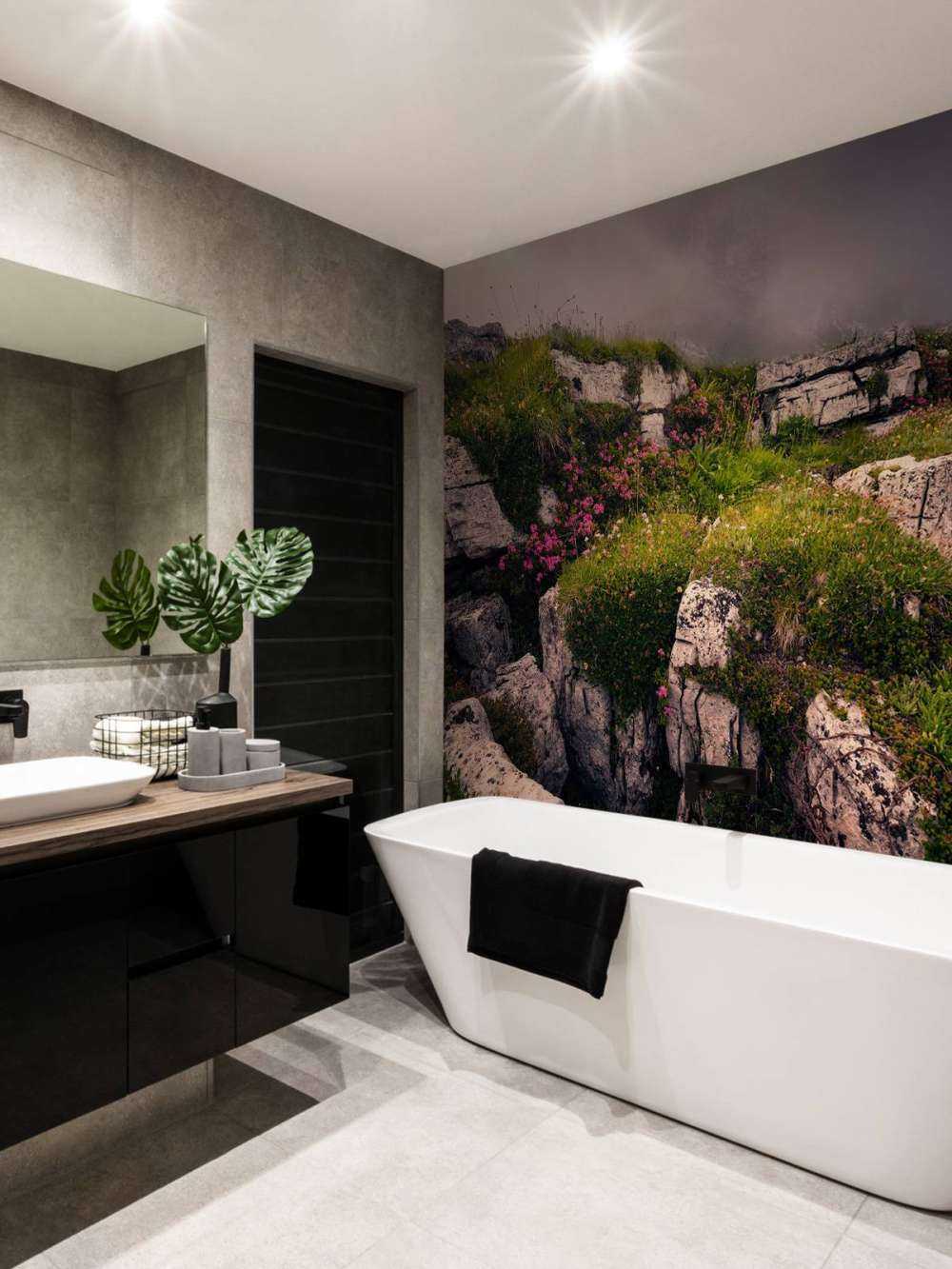 Nevelige Bergtoppen et Fleurs des Alpes