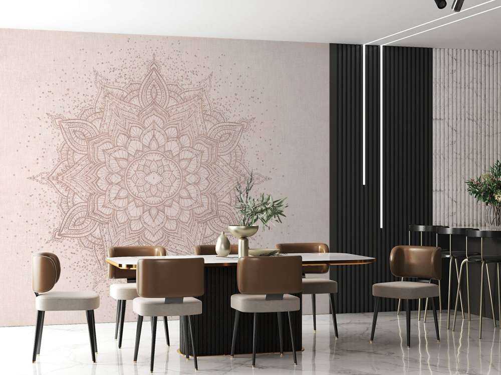 Symphonie de mandala couleur sable