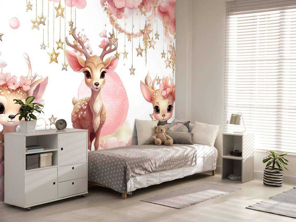 Dromerig cerf entre les étoiles