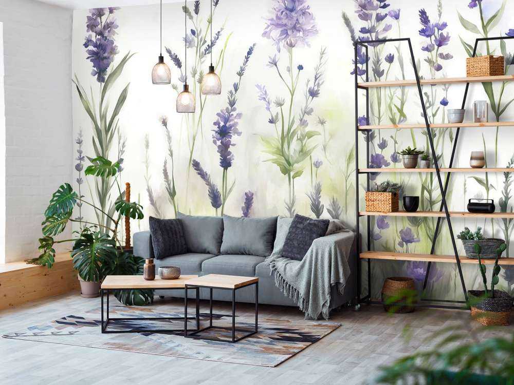 Lavande Clair Seamless Lilas Pâle