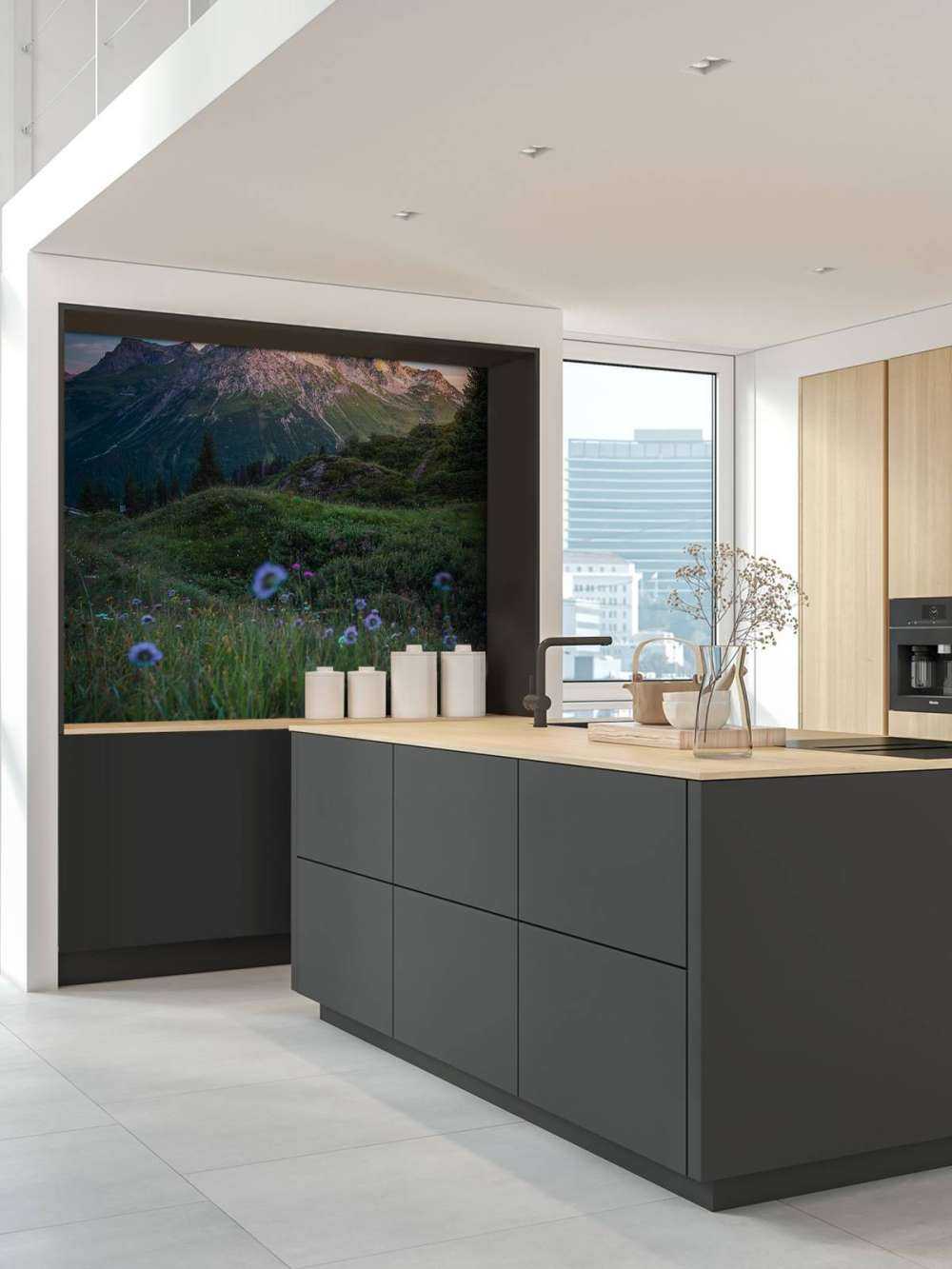 Lumière du soir sur la vallée des fleurs