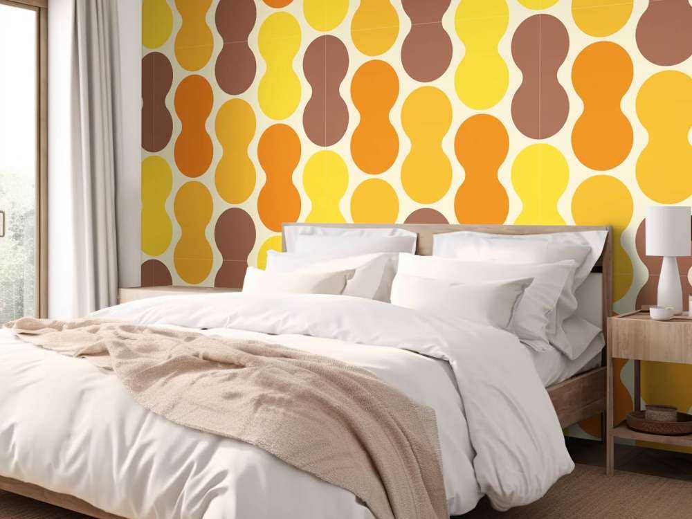 Motif de fleur rétro