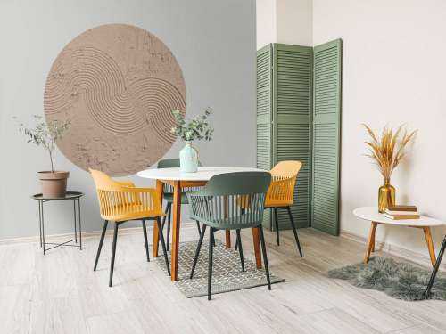Texture Zen Garden en taupe